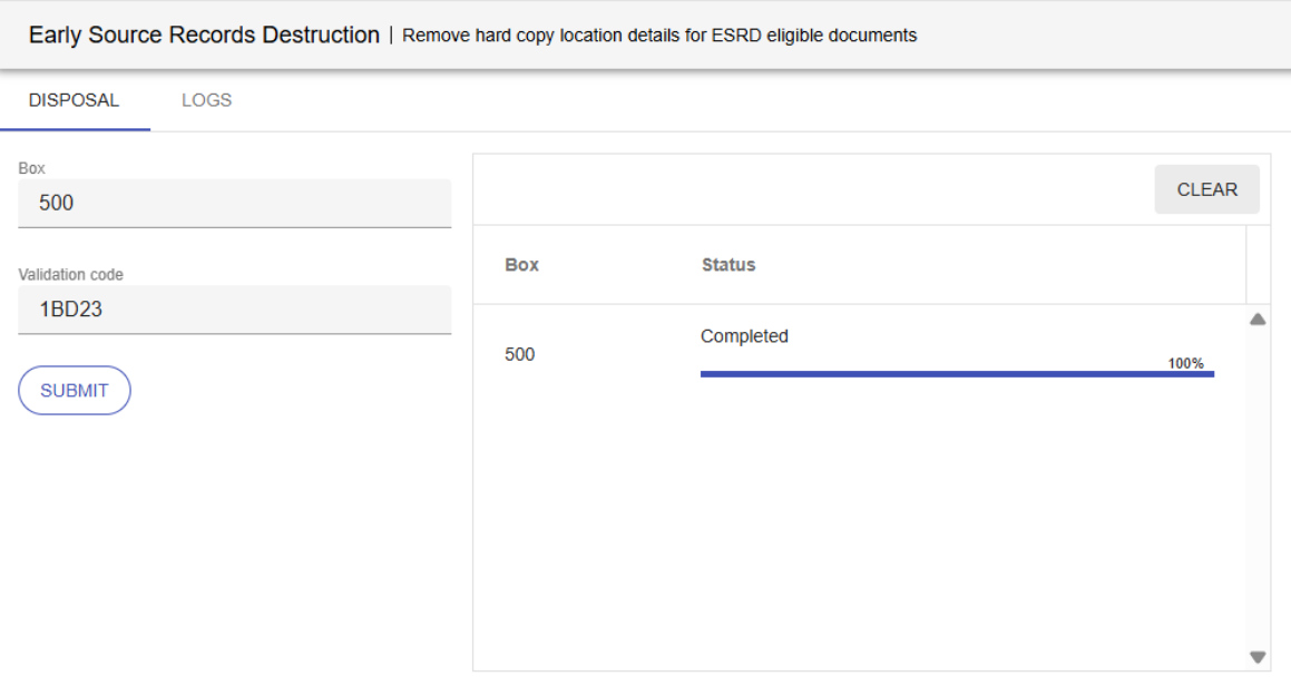 Validation Completed Validation Completed