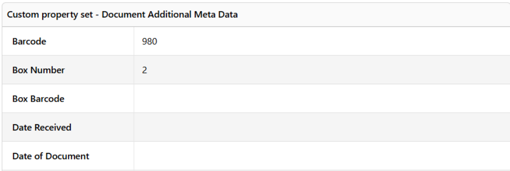 Additional Meta Data Additional Meta Data